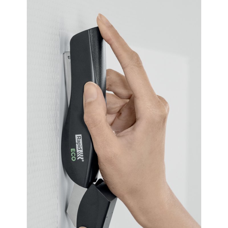 Rapid nietmachine ECO vlak, inlegdiepte 55 mm, zwart