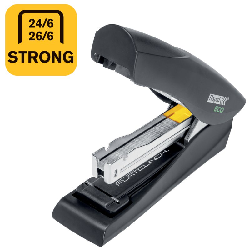 Rapid nietmachine ECO vlak, inlegdiepte 55 mm, zwart