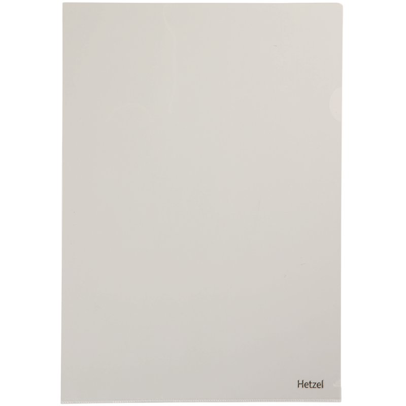 HETZEL documenthoezen A4, PVC transparant, 0,135 mm dikte