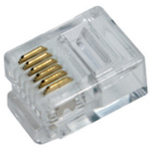 LogiLink RJ12 connector voor lintbekabeling, onafgeschermd