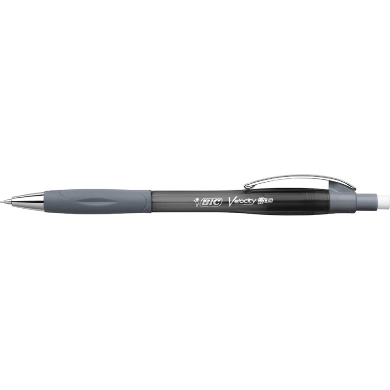 BIC vulpotlood Velocity Pro, 0,5 mm, transparant/lichtgrijs, HB