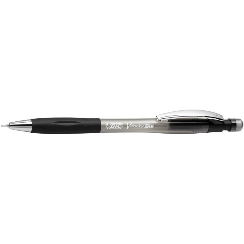 BIC vulpotlood Velocity Pro, 0,5 mm, transparant/lichtgrijs, HB