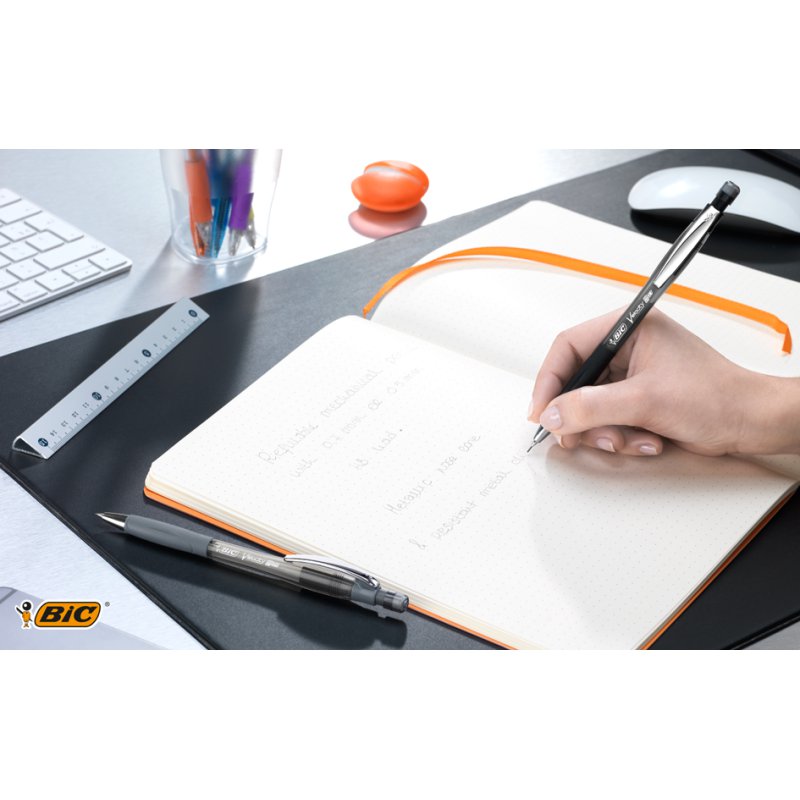 BIC vulpotlood Velocity Pro, 0,5 mm, transparant/lichtgrijs, HB