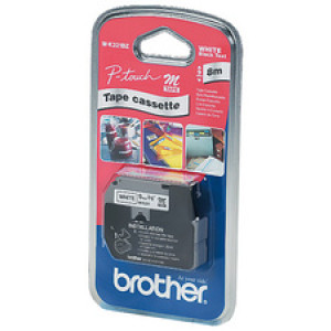 Brother M-K221 labelcassette 9mm zwart op wit