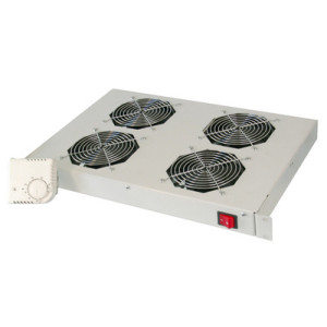 DIGITUS 19" ventilatoreeneenheid, 1 HE, 4 x 120 mm ventilatoren