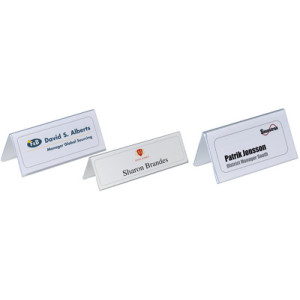 DURABLE Tafel naambordje dakmodel van harde folie