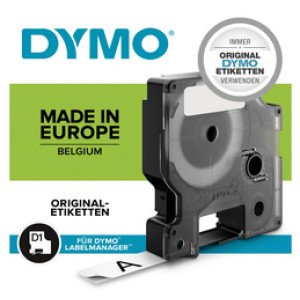 DYMO D1 labelband zwart op geel, 24 mm x 7 meter