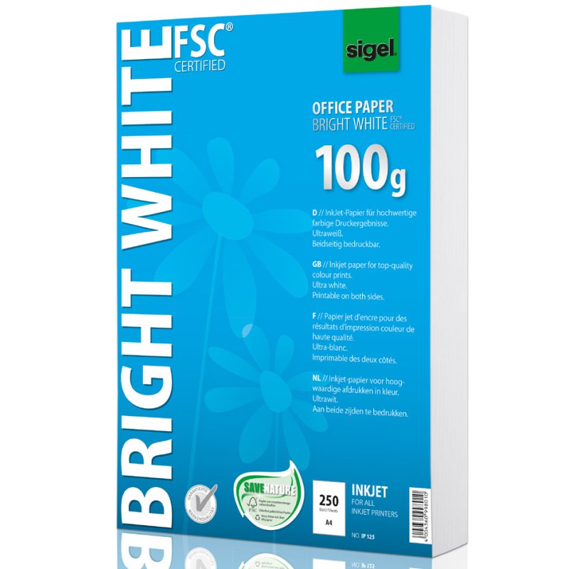 Sigel Inkjetpapier Bright White A4 100g/m² - 500 vel