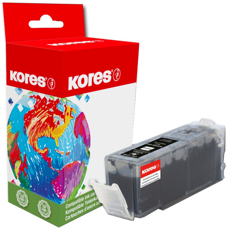 Kores inktpatroon G1504BK vervangt Canon PGI-5BK, zwart