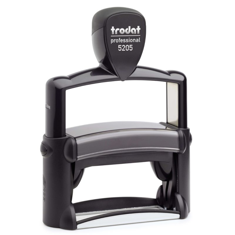 Professionele zesstregelige tekststempel.