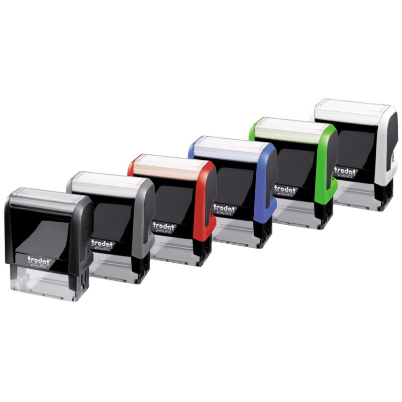 Tekstnaaldstempelmachine 4912 'Printy 4.0', hemelsblauw