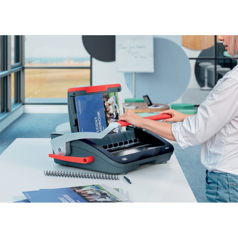 GBC WireBind WB15 inbindmachine, zwart/rood