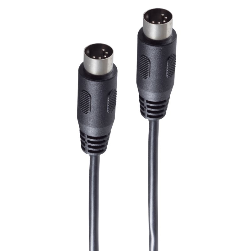 shiverpeaks BASIC-S Audiokabel 5-polig DIN stekker 5 meter zwart