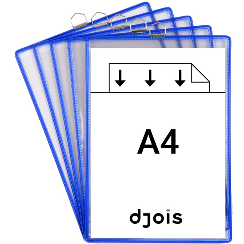 Ophangsysteem voor documenthouder, A4 staand, rood