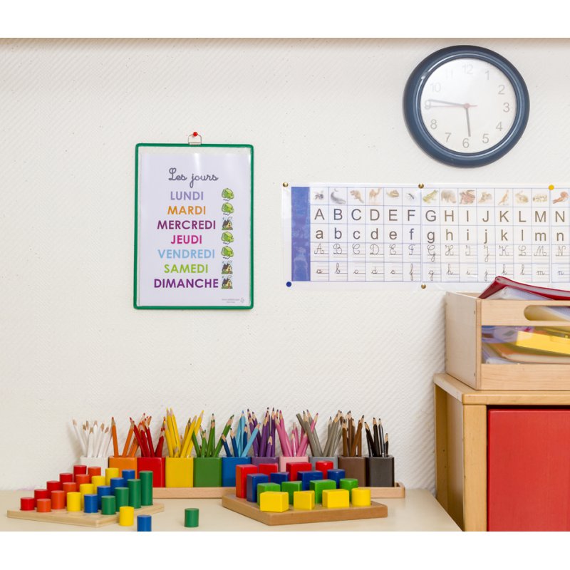 Ophangsysteem voor documenthouder, A4 staand, rood