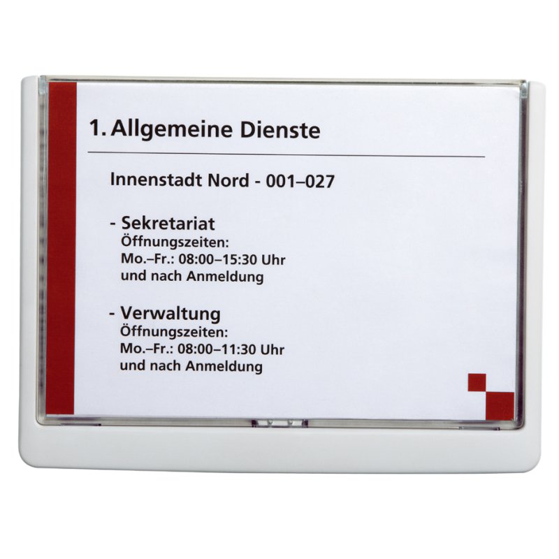 DURABLE deurbordje CLICK SIGN A5 grafiet