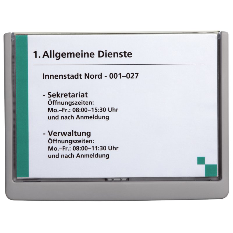 DURABLE deurbordje CLICK SIGN A5 grafiet