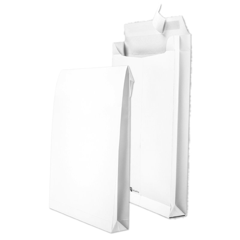 Veiligheidsverzendmap C4, ongevenesterd, wit