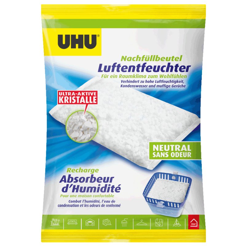 UHU luchtontvochtiger navulzakje, 1.000 g