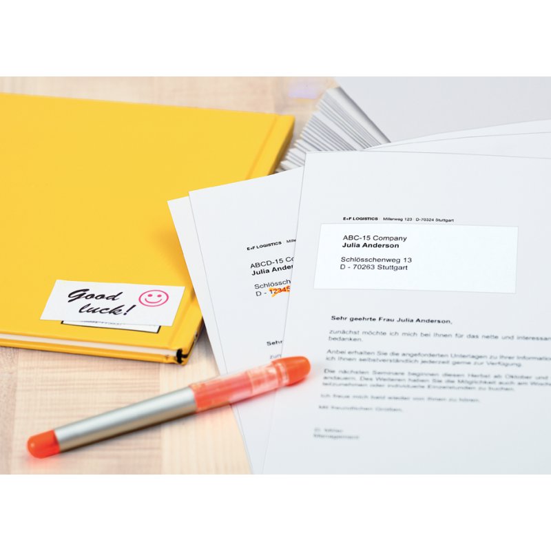 HERMA Correctie-etiketten wit, 48,3 x 16,9 mm