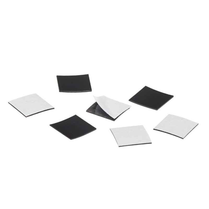 magnetoplan Takkis zelfklevende magneetplakkers 15x15mm zwart 140 stuks