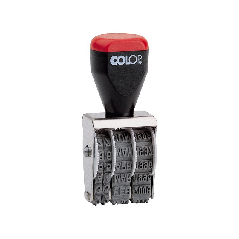 Datumstempel met maandnamen voluit