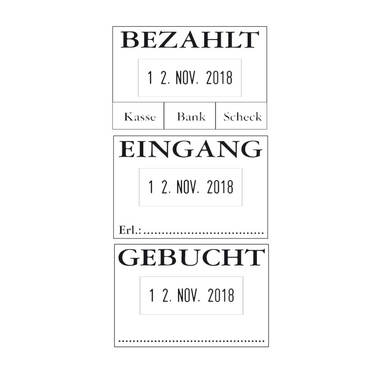 COLOP Datumstempel 'ONTVANGST', met tekstplaat