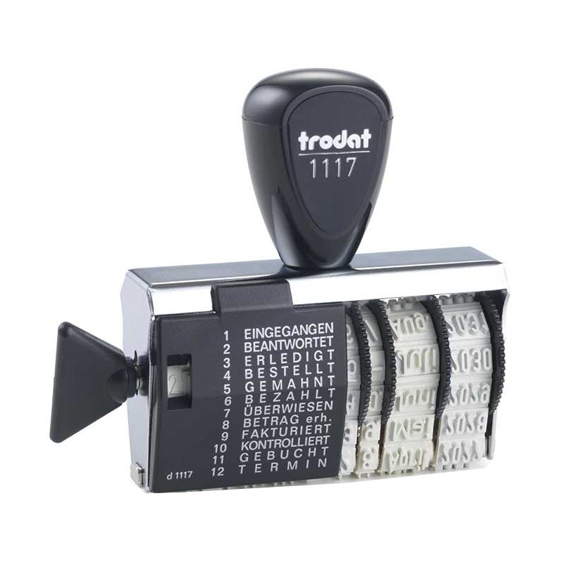 Tekststempel met datum