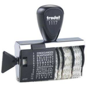 Tekststempel met datum