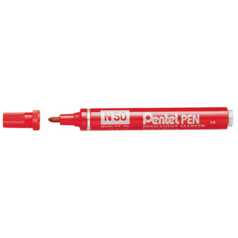 Pentel permanente marker groen ronde punt