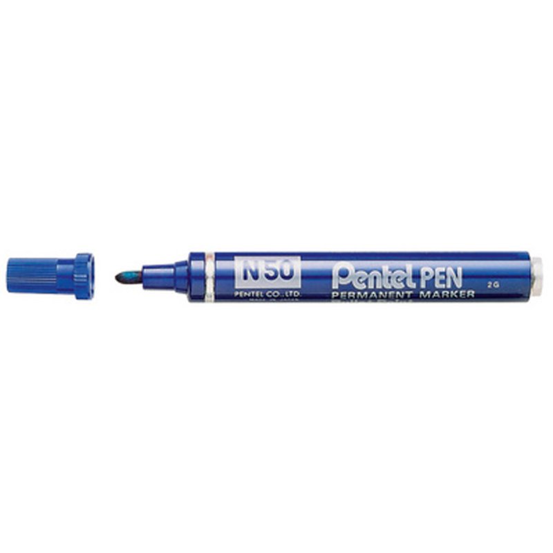 Pentel permanente marker groen ronde punt