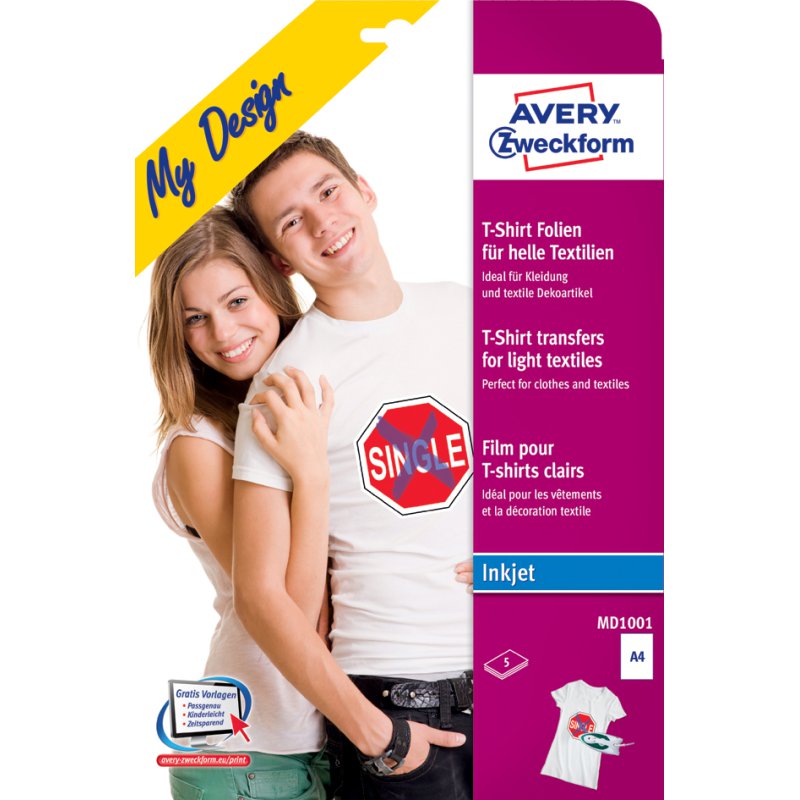 T-shirt transferfolie DIN A4