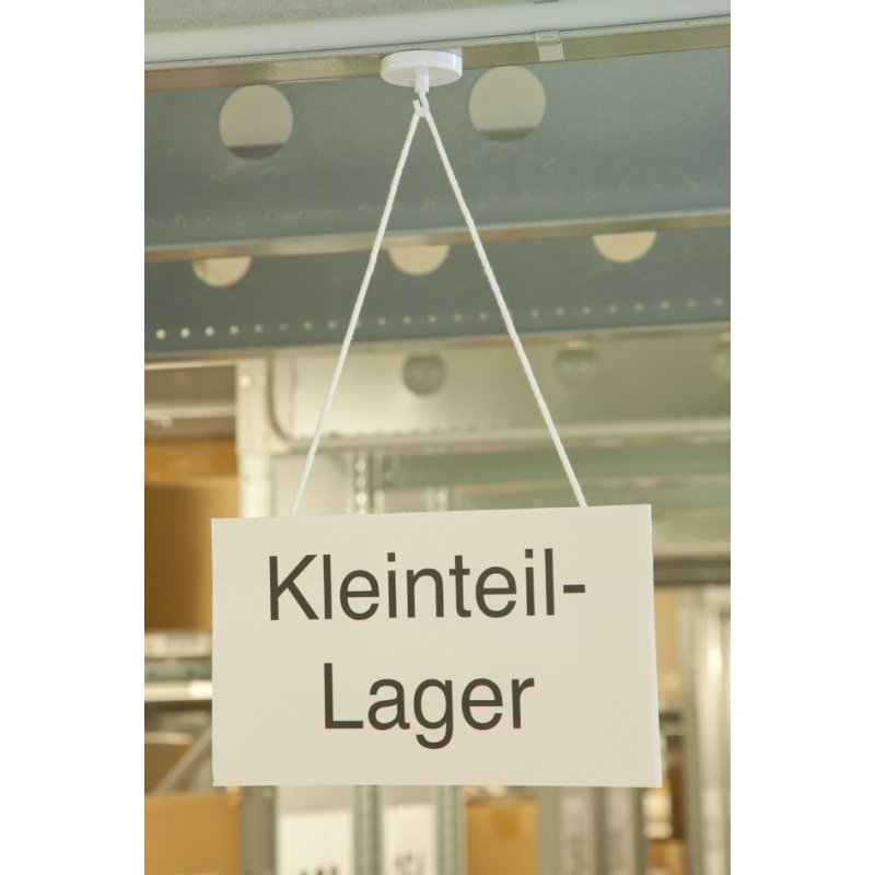 Magnetoplan haakmagnetje wit, diameter 36 mm