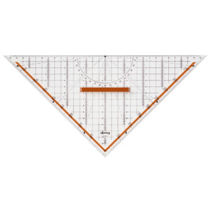 Rotring geometriedriehoek Centro met afneembare handgreep