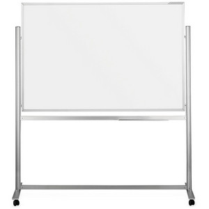 magnetoplan whiteboard ferroscript, mobiel dubbelzijdig, 180 x 120 cm, magnethaftend