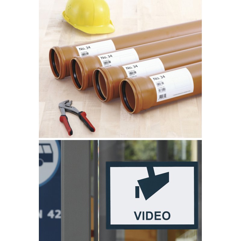 HERMA outdoor folie-etiketten 210 x 148 mm, wit mat, 20 stuks