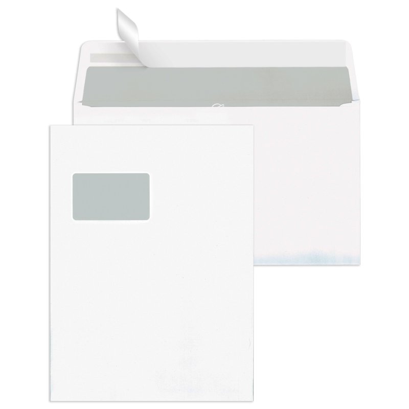 MAILmedia vouwenveloppen C4, wit, 120 g/qm, 250 stuks