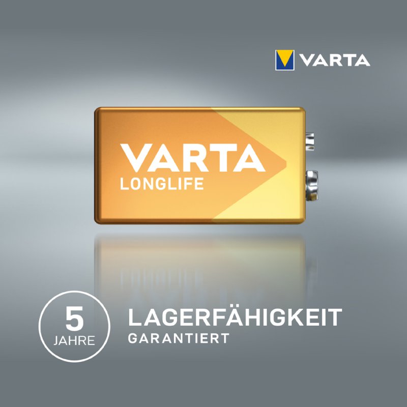 VARTA Alkaline 9V blokbatterij Longlife E-Block (6LR61)