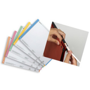 Schuine etiketten voor hangmappen