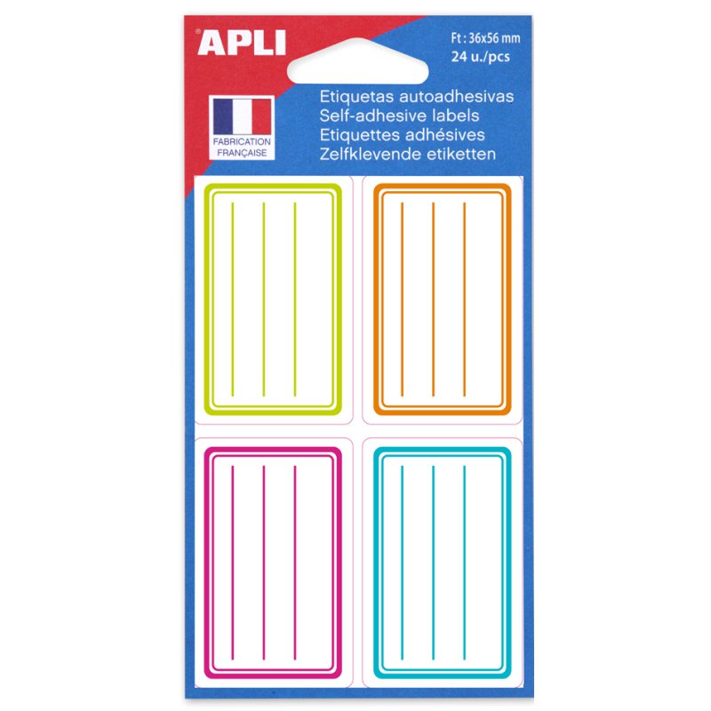 Blauwe etikethouders, blanco, 38 x 50 mm