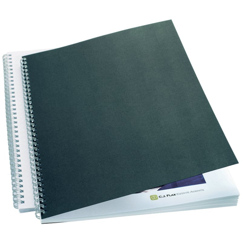 GBC inbandomslagen LinenWeave A4 250g/m² zwart