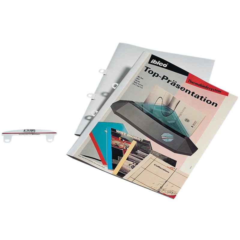 GBC afhechttongues voor thermobindomappen, PVC wit, 50 stuks