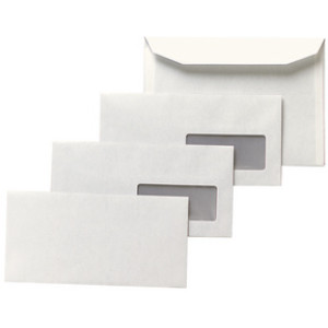 GPV enveloppen C4 229x324mm wit met venster rechts 250 stuks
