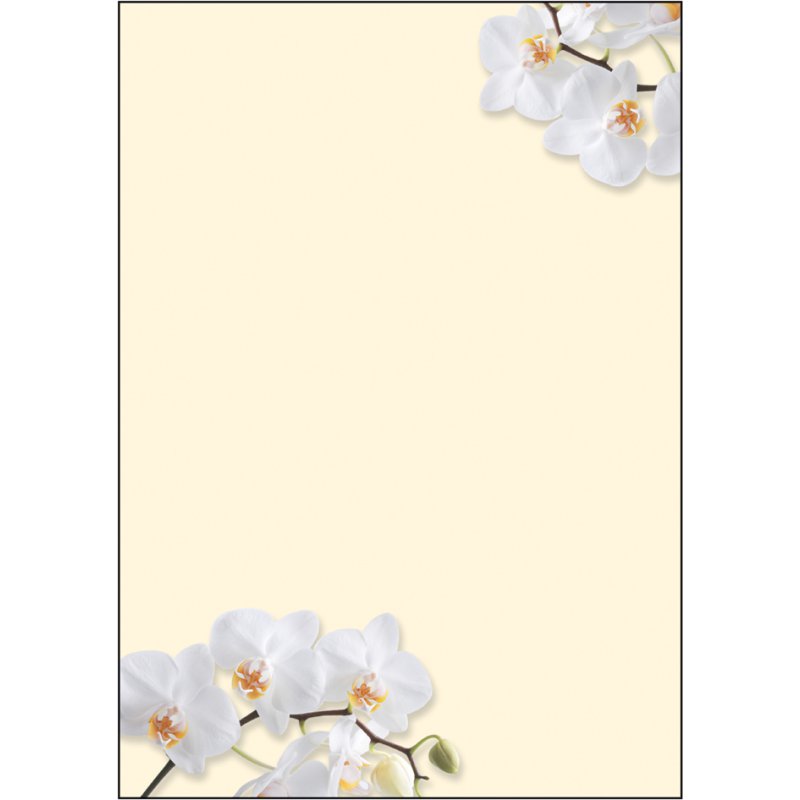 Sigel designpapier A4 90g/m² motief White Orchid