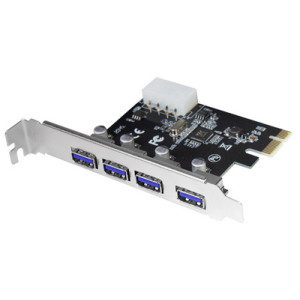 USB 3.0 PCI-Express Kaart, 4 Poorten, 5 Gbit/s