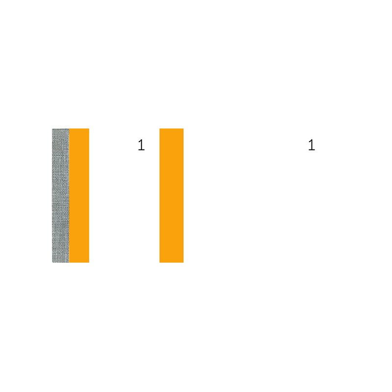 Bon-blok, wit, afmetingen: 135 x 60 mm