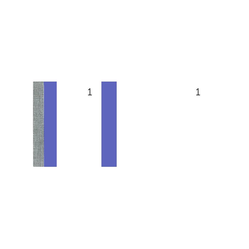 Bon-blok, wit, afmetingen: 135 x 60 mm