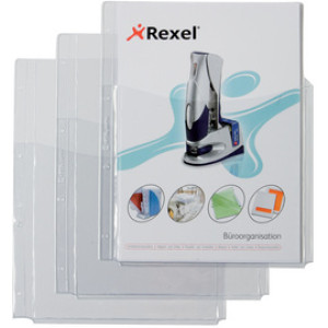 REXEL insteekhoes met vouwvak, A4, PVC, 0,18 mm