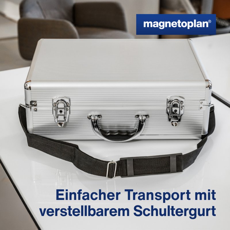 magnetoplan Presentatiekoffer 'Kompakt', compleet gevuld
