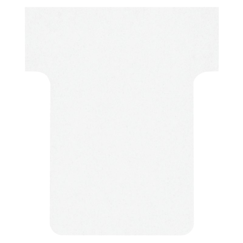 Nobo T-kaarten geel, 45 mm, 170 g/m²